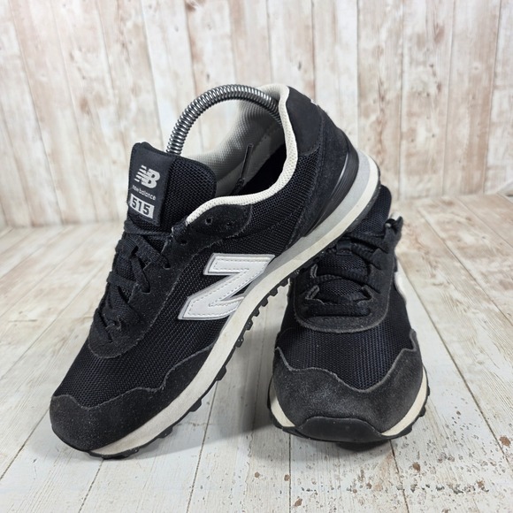 New Balance 515 Women's Black Suede Mesh Athletic Sneakers Size 8.5 - Picture 5 of 8